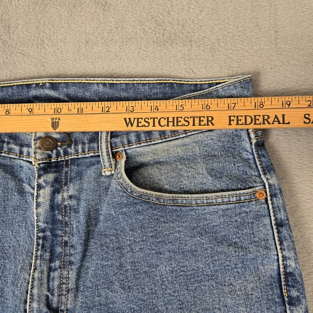 Levis 505 Jeans Mens 36x29 Blue Denim Straight Regular Cotton Stretch Pant *READ